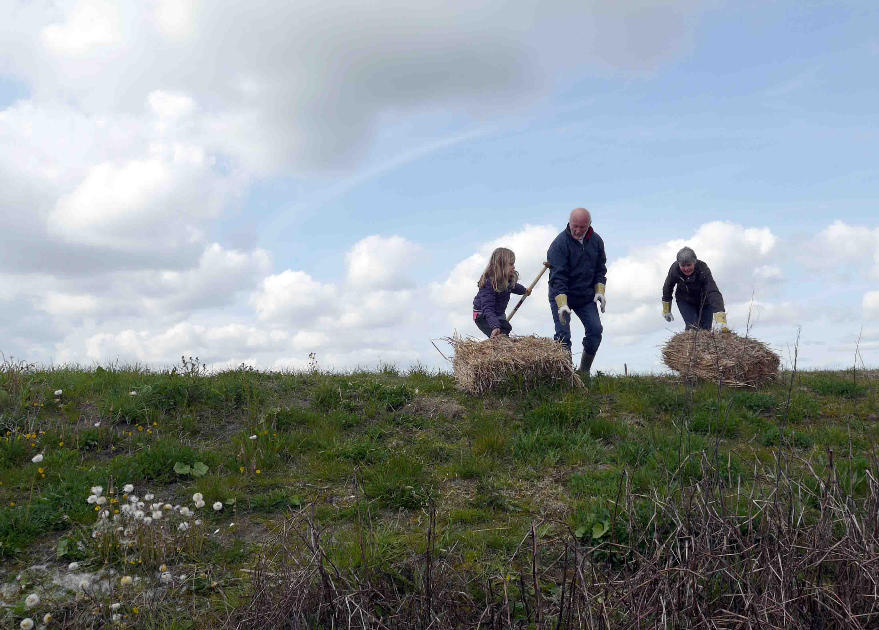 Broek in waterland land over zand