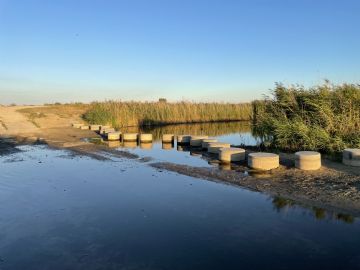 Langdurige droogte ook te zien op Volgermeer